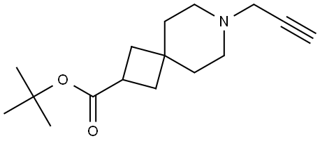 tert-Butyl 7-(prop-2-yn-1-yl)-7-azaspiro[3.5]nonane-2-carboxylate Struktur