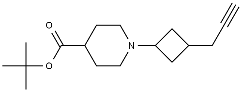 tert-Butyl 1-(3-(prop-2-yn-1-yl)cyclobutyl)piperidine-4-carboxylate|1-(3-(丙-2-炔-1-基)环丁基)哌啶-4-羧酸叔丁酯