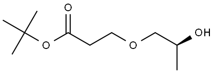 (S) -3- (2-hydroxypropyloxy) tert butyl propionate Struktur