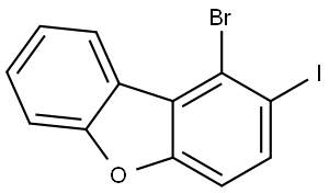 1-溴-2-碘二苯并呋喃-, 3030135-02-2, 结构式