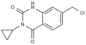2,4(1H,3H)-Quinazolinedione, 7-(chloromethyl)-3-cyclopropyl- Struktur