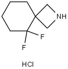 5,5-difluoro-2-azaspiro[3.5]nonane hydrochloride 结构式