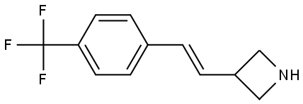 3-[(E)-2-[4-(trifluoromethyl)phenyl]ethenyl]azetidine Structure
