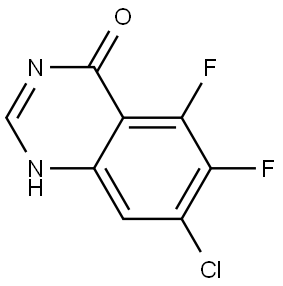 7-Chloro-5,6-difluoroquinazolin-4(1H)-one Struktur