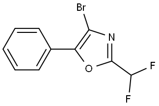 4-Bromo-2-(difluoromethyl)-5-phenyloxazole Struktur