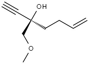 (R)-3-(Methoxymethyl)hept-6-en-1-yn-3-ol Struktur
