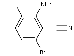 Benzonitrile, 2-amino-6-bromo-3-fluoro-4-methyl- Struktur