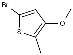Thiophene, 5-bromo-3-methoxy-2-methyl- Struktur