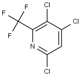 Pyridine, 3,4,6-trichloro-2-(trifluoromethyl)- Struktur