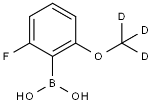 (2-Fluoro-6-(methoxy-d3)phenyl)boronic acid Struktur
