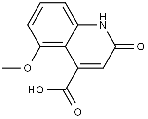 5-Methoxy-2-oxo-1,2-dihydroquinoline-4-carboxylic acid Struktur