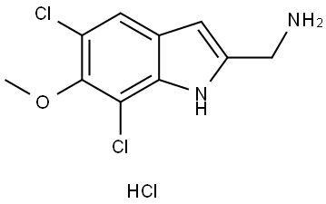 (5,7-Dichloro-6-methoxy-1H-indol-2-yl)methanamine hydrochloride|(5,7-二氯-6-甲氧基-1H-吲哚-2-基)甲胺盐酸盐