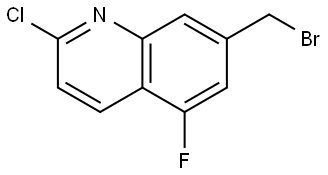 7-(Bromomethyl)-2-chloro-5-fluoroquinoline Struktur