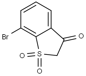 Benzo[b]thiophen-3(2H)-one, 7-bromo-, 1,1-dioxide Struktur