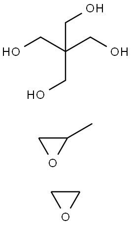 2,2-双(羟甲基)-1,3-丙二醇与甲基环氧乙烷和环氧乙烷的聚合物, 30374-35-7, 结构式