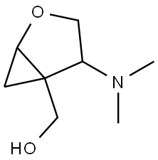 2-Oxabicyclo[3.1.0]hexane-5-methanol, 4-(dimethylamino)- Struktur