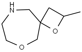 1,6-Dioxa-9-azaspiro[3.6]decane, 2-methyl- Struktur