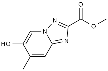 Methyl 6-hydroxy-7-methyl-[1,2,4]triazolo[1,5-a]pyridine-2-carboxylate Struktur