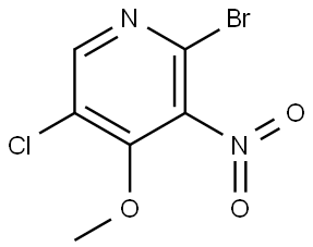 2-Bromo-5-chloro-4-methoxy-3-nitropyridine Struktur