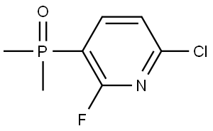 (6-Chloro-2-fluoropyridin-3-yl)dimethylphosphine oxide Struktur