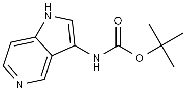 tert-Butyl 1H-pyrrolo[3,2-c]pyridin-3-ylcarbamate Struktur