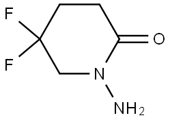 1-Amino-5,5-difluoropiperidin-2-one Struktur