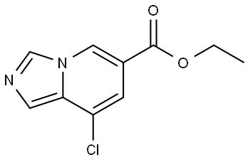Imidazo[1,5-a]pyridine-6-carboxylic acid, 8-chloro-, ethyl ester Struktur
