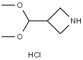 3-(二甲氧基甲基)氮杂环丁烷盐酸盐, 3048728-85-1, 结构式