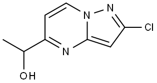 Pyrazolo[1,5-a]pyrimidine-5-methanol, 2-chloro-α-methyl- Struktur