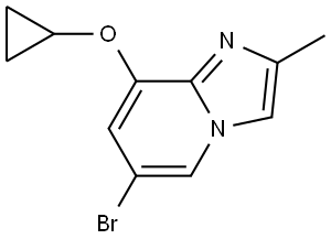 6-Bromo-8-cyclopropoxy-2-methylimidazo[1,2-a]pyridine Struktur