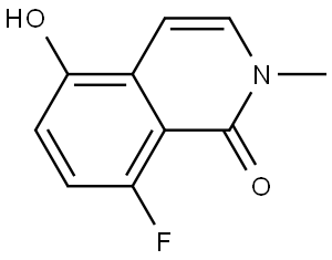 8-Fluoro-5-hydroxy-2-methylisoquinolin-1(2H)-one Struktur