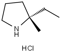 (S)-2-Ethyl-2-methylpyrrolidine hydrochloride Struktur