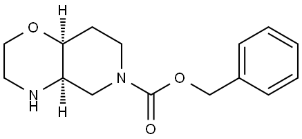 (4aR,8aS)-Benzyl hexahydro-2H-pyrido[4,3-b][1,4]oxazine-6(7H)-carboxylate Struktur