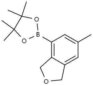 4,4,5,5-Tetramethyl-2-(6-methyl-1,3-dihydroisobenzofuran-4-yl)-1,3,2-dioxaborolane Struktur