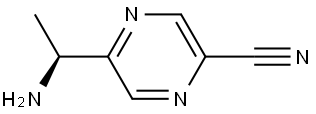 (S)-5-(1-Aminoethyl)pyrazine-2-carbonitrile Struktur
