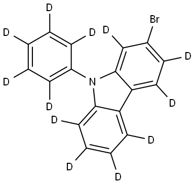7-bromo-9-(phenyl-2,3,4,5,6-d5)-9H-Carbazole-1,2,3,4,5,6,8-d7 Struktur