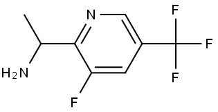 1-(3-Fluoro-5-(trifluoromethyl)pyridin-2-yl)ethan-1-amine Struktur