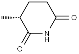 (R)-3-Methylpiperidine-2,6-dione Struktur