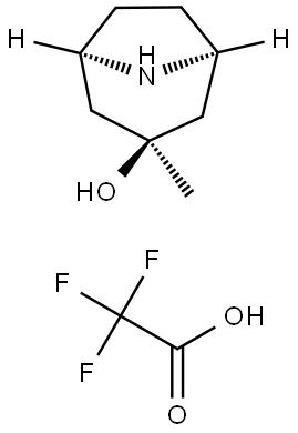 3-Methyl-8-azabicyclo[3.2.1]octan-3-yl 2,2,2-trifluoroacetate Struktur