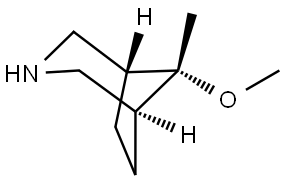 (1R,5S,8r)-8-Methoxy-8-methyl-3-azabicyclo[3.2.1]octane Struktur