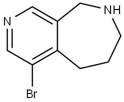4-Bromo-6,7,8,9-tetrahydro-5H-pyrido[3,4-c]azepine Structure