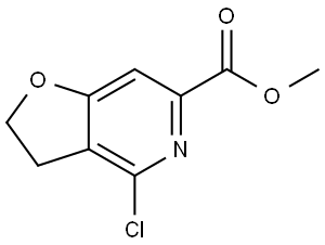 Methyl 4-chloro-2,3-dihydrofuro[3,2-c]pyridine-6-carboxylate Struktur