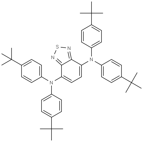 2,1,3-Benzothiadiazole-4,7-diamine, N4,N4,N7,N7-tetrakis[4-(1,1-dimethylethyl)phenyl]- Structure