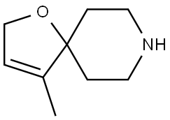 4-Methyl-1-oxa-8-azaspiro[4.5]dec-3-ene Struktur