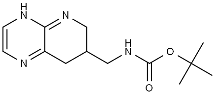tert-Butyl ((4,6,7,8-tetrahydropyrido[2,3-b]pyrazin-7-yl)methyl)carbamate Struktur