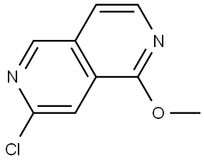 7-Chloro-1-methoxy-2,6-naphthyridine Struktur