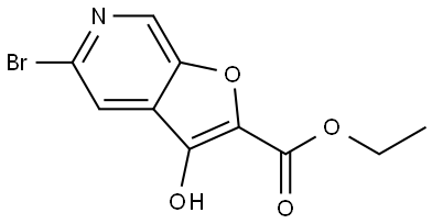 Ethyl 5-bromo-3-hydroxyfuro[2,3-c]pyridine-2-carboxylate Structure