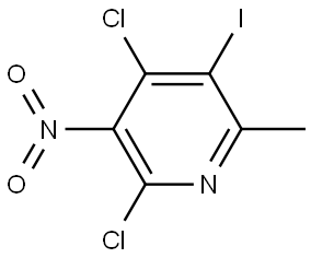2,4-Dichloro-5-iodo-6-methyl-3-nitropyridine Structure