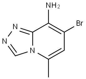 7-Bromo-5-methyl-[1,2,4]triazolo[4,3-a]pyridin-8-amine Struktur