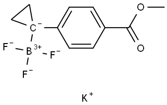 Potassium trifluoro(1-(4-(methoxycarbonyl)phenyl)cyclopropyl)borate Struktur